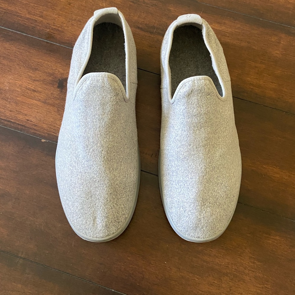 allbirds Men's Slip-On Wool Loafers in Light Gray